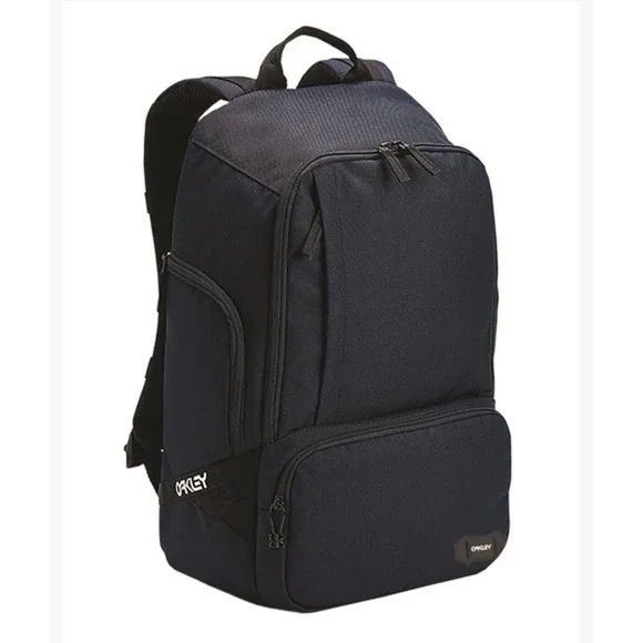 Oakley Street Organizing Backpack 22L Blackout Laptop Bag RFID New School Travel - Picture 4 of 8